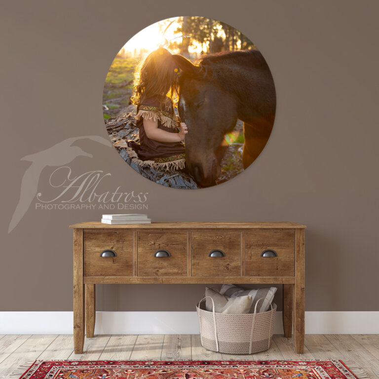 Circle Wood Print styled Ziara and Mocha w logo 768x768