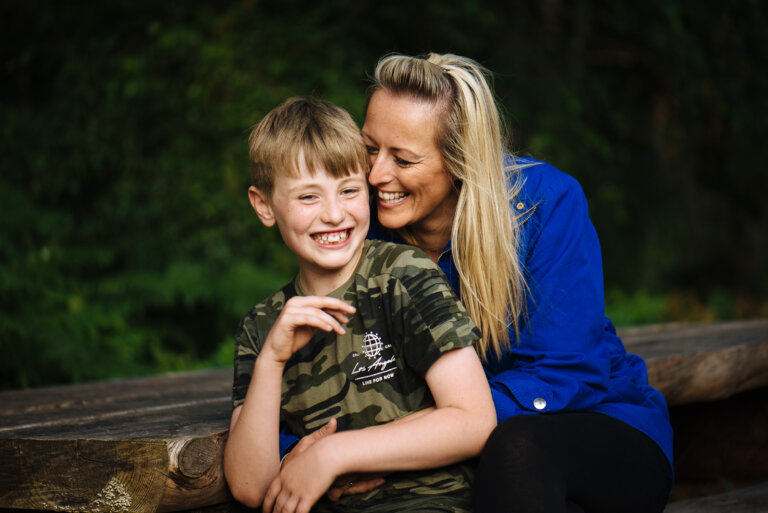 Mum and son natural portrait 768x513