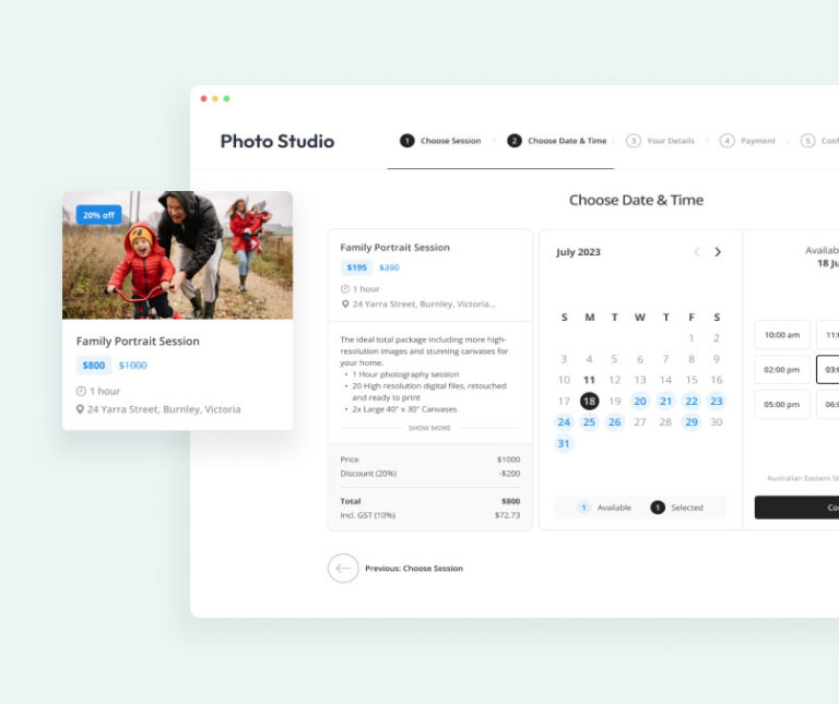 Online Booking Section 768x645