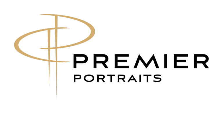 Premier Portrait Logo Design Primary Color White BG 768x393